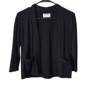 Old Navy  Black Open-Front Cardigan S